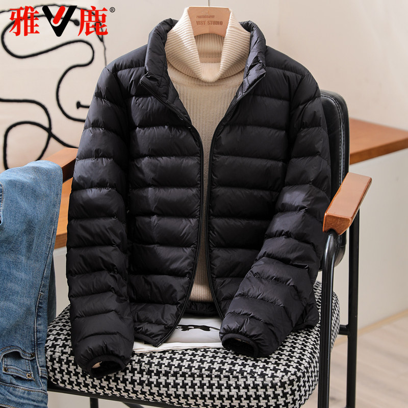 小个子短款轻薄羽绒服雅鹿