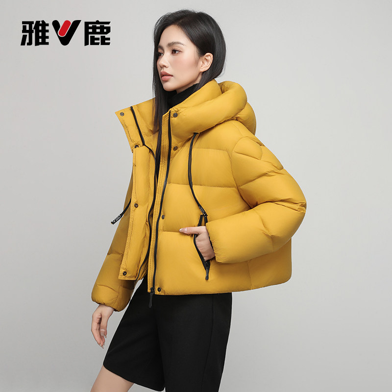 雅鹿时尚保暖羽绒服女