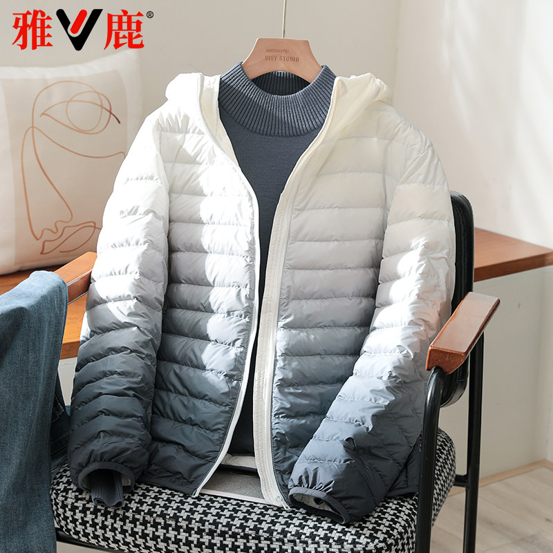 轻薄羽绒服女情侣雅鹿