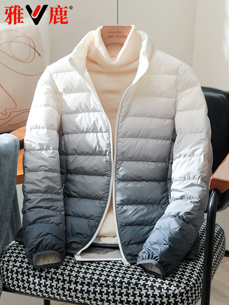 YALU 2023 새로운 얇은 다운 재킷 여성 짧은 남성 경량 커플 패션 조끼 초경량 겨울 조끼