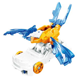 爆裂飞车4噬乌豹神兽出击裂破长鹰暴力烈四儿童变形晶片玩具全套5