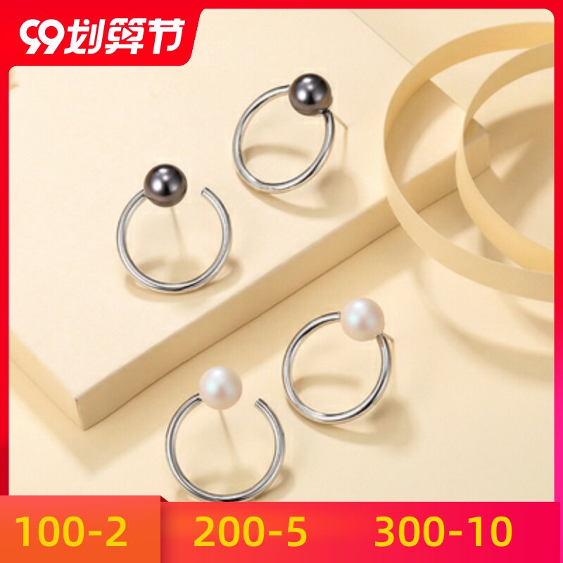 2019施华耳饰简约光圈耳钉洛世奇潮纯银耳环元素夏天女新款采用