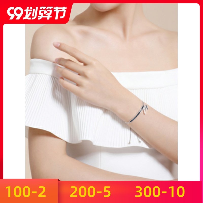 小众手饰设计施华水晶轻奢采用异地恋日式ins洛世奇女士元素手链