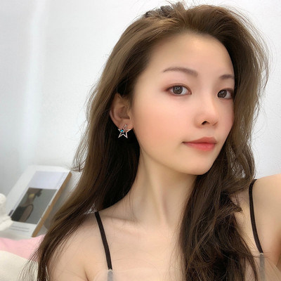 耳钉新款潮耳饰耳环元素爆款2020年洛世奇星星施华采用女纯银2019