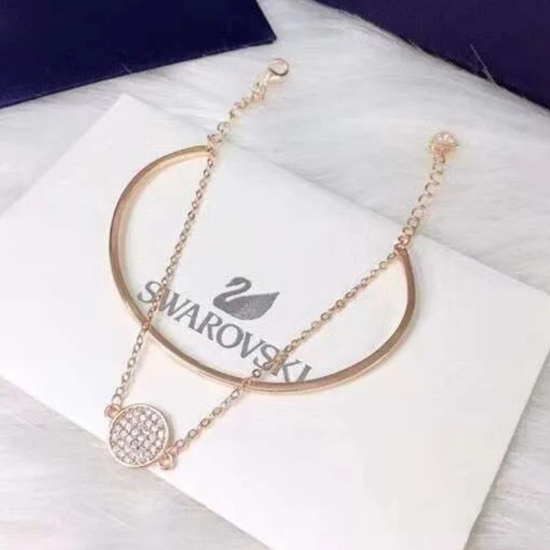 手链ginger二合一洛世奇手圈手镯施华手链球拍情人节礼物女款七夕