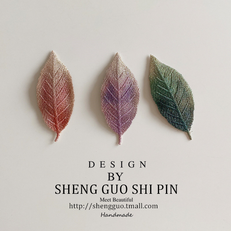 叶子发夹树叶边夹少女夹子可爱森系发卡甜妹侧边顶夹卡子韩版头饰