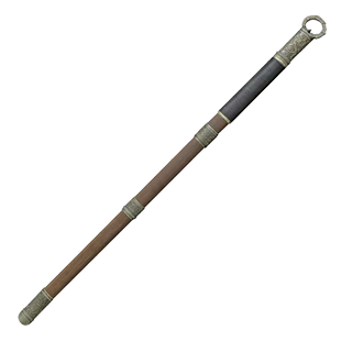 影视动漫不良人李星云唐横刀龙泉环首刀剑花纹钢花梨木埋鞘未开刃