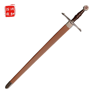 美剧天国王朝剑金属不锈钢 布鲁姆中世纪西洋十字军剑118CM未开刃