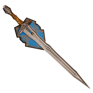 美剧魔戒指环王霍比特人五军之战索林橡木盾帝王剑金属模型未开刃