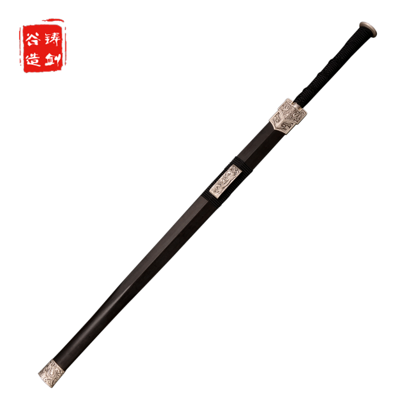 铸剑谷 龙羽汉剑 花纹钢八面宝剑长剑高锰钢全手工唐剑秦剑未开刃