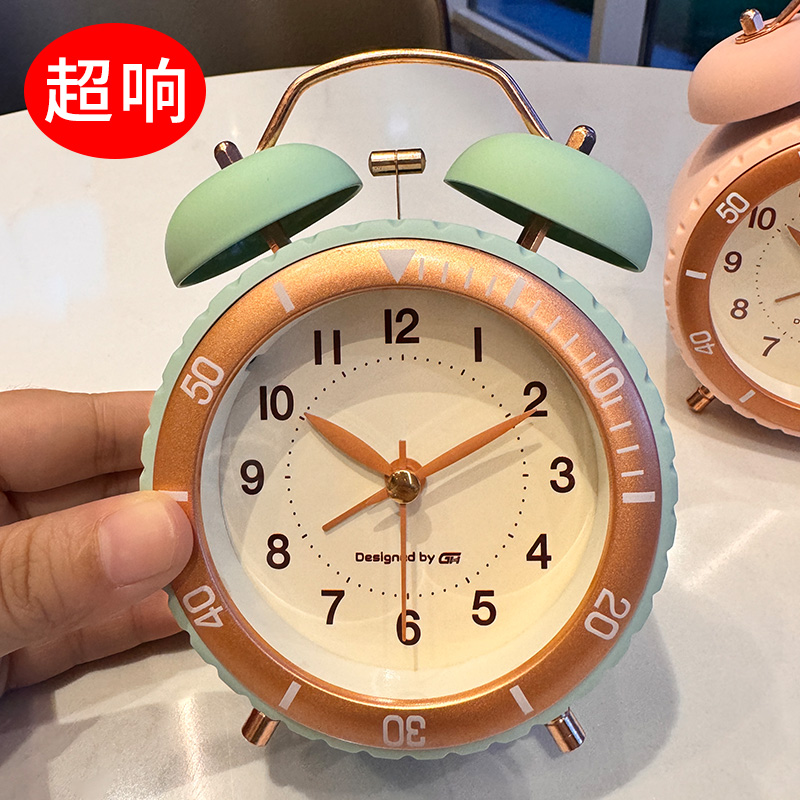 金属机械打铃】学生专用起床闹钟