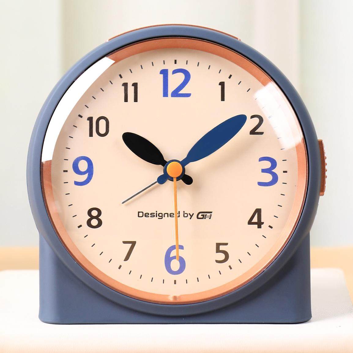 新款简约小闹钟桌面迷你时钟超静音床头宿舍学生男孩专用起床神器