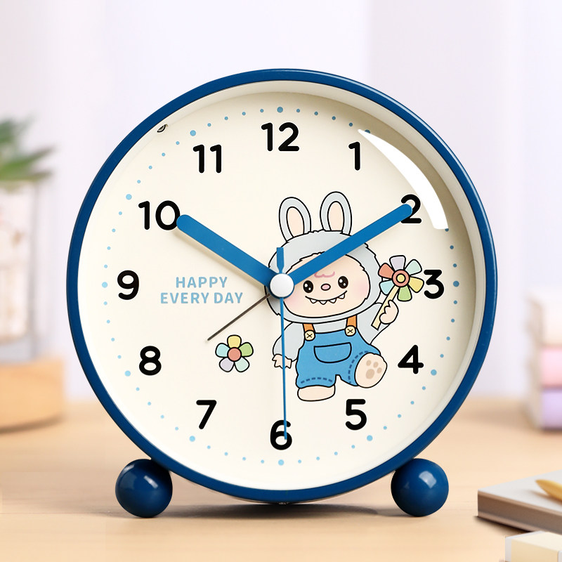 超静音】拉布布儿童起床卡通闹钟