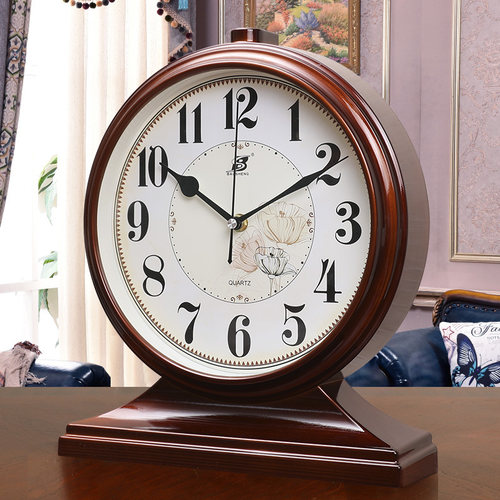 大数字台式复古家用桌面座钟