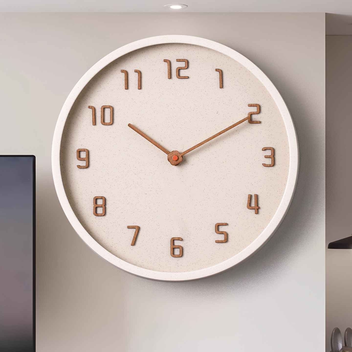 免打孔挂钟现代简约静音装饰挂墙