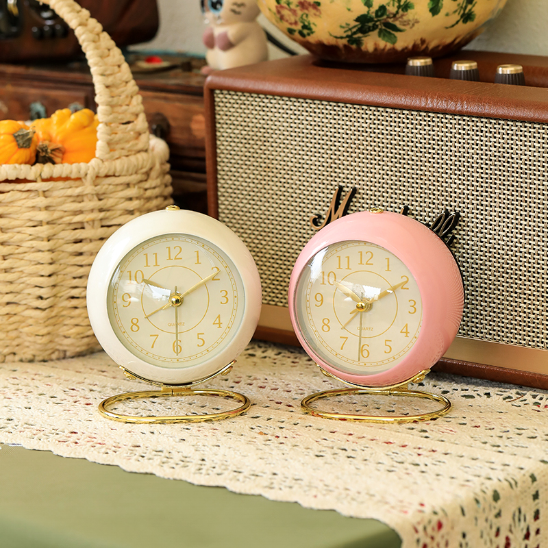 【北欧复古风】夜灯金属闹钟