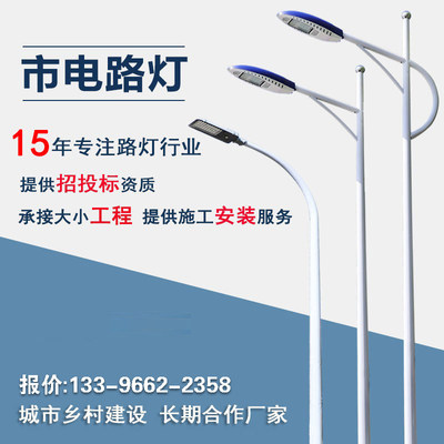 LED市电路灯6米户外防水