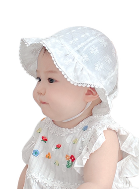 0一3月婴儿帽子秋季薄新生儿防晒超萌渔夫帽小月龄帽童秋冬遮阳帽