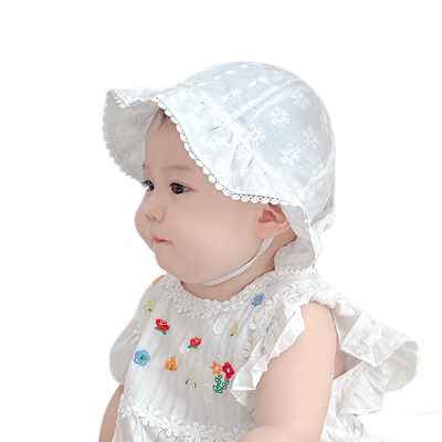 0一3月婴儿帽子秋季薄新生儿防晒超萌渔夫帽小月龄帽童秋冬遮阳帽