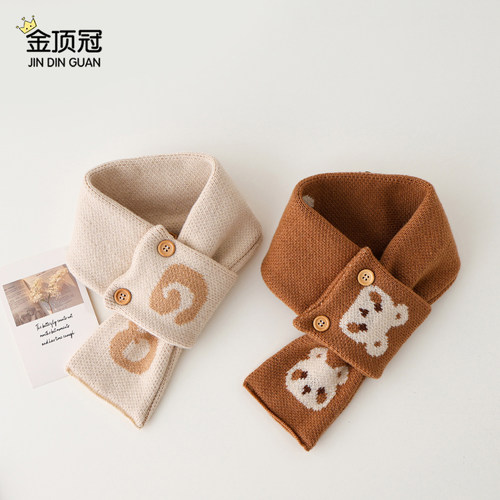 儿童围巾秋冬季保暖针织毛线围脖