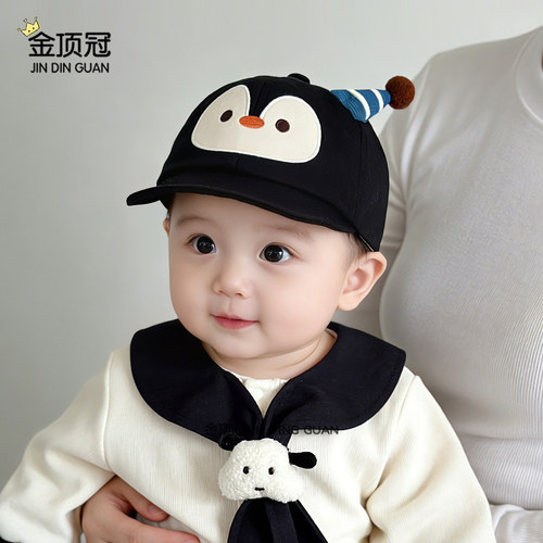 婴儿春秋薄款防晒透气软檐鸭舌帽
