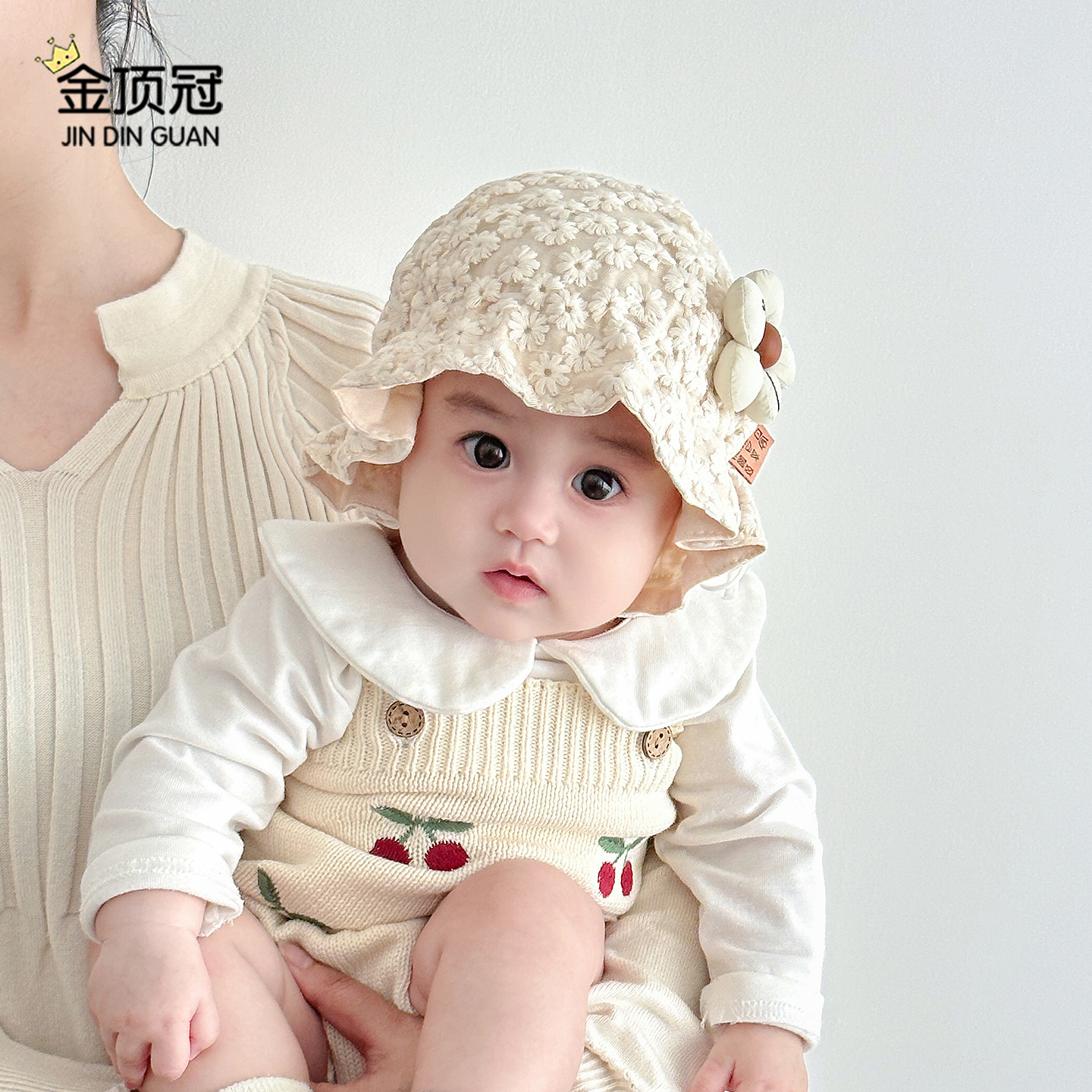 婴儿帽子秋冬款韩版洋气小月龄