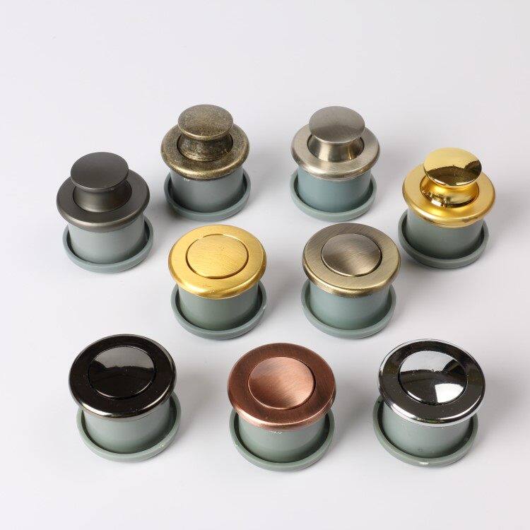 榻榻米弹跳拉手暗藏嵌入式隐形圆形弹簧按压消防门暗装抽屉柜门手