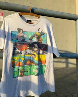 盐系创意男女情侣款休闲Naruto Uchiha Sasuke宽松日系短袖T恤