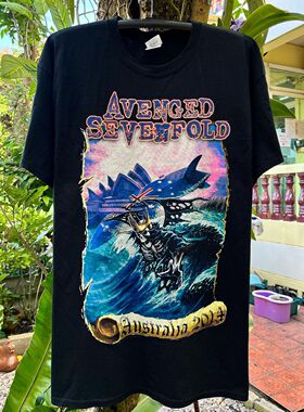 美式古着vintage Avenged Sevenfold七级炼狱​Australia短袖T恤
