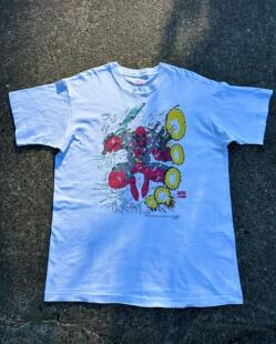 哥特高街宽松大码rapper穿搭短袖T恤超火休闲复古经典垂感街头