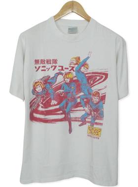 美式古着vintage Sonic Youth音速青年摇滚乐队宽松短袖T恤复古风