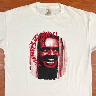 闪灵嘻哈摇滚大码短袖T恤rapper穿搭潮牌街头经典怀旧古着感休闲
