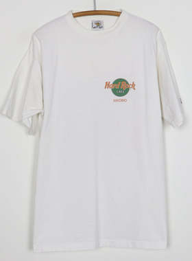 美式古着Vintag 硬石咖啡馆短袖Hard Rock Café Madrid Salvador