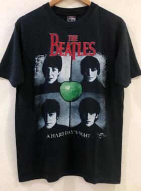 美式古着Vintag 披头士乐队小众设计感高街短袖T恤美潮大码hiphop