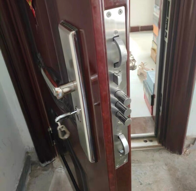 防盗门锁体豪华门机械门房门锁通用型大钩锁40mmx388环形钩锁30mm