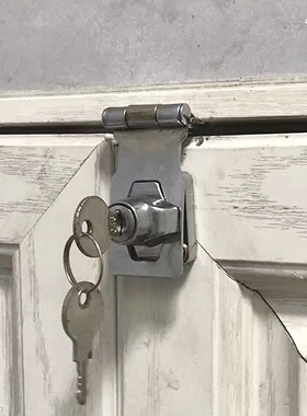 直角木门专用锁柜门锁搭扣防盗锁扣冰箱锁免打孔抽屉卡扣式90度