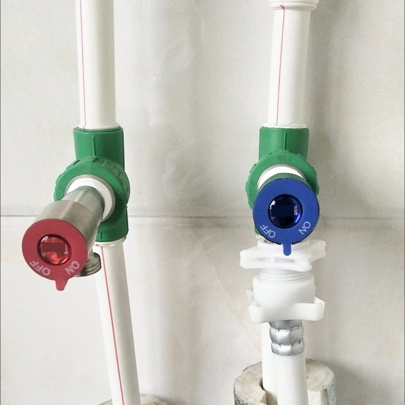 通用角阀加长三角阀一进二出冷热304不锈钢水龙头马桶热水器4分