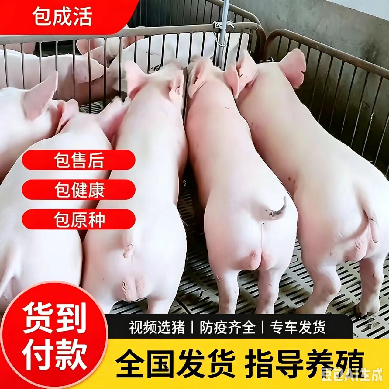 原种种太湖母猪杜洛克大约克公猪长白大白二土小香黑猪仔活苗包邮