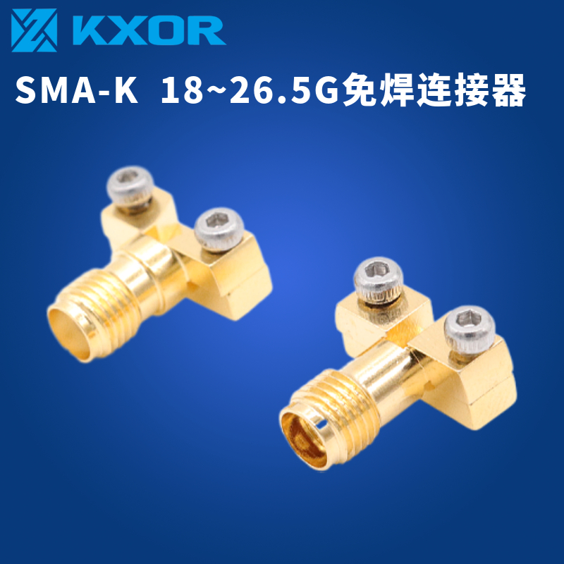 SMA-KE夹板母头射频毫米波DC-18G免焊两孔法兰PCB板连接器KHD23-封面