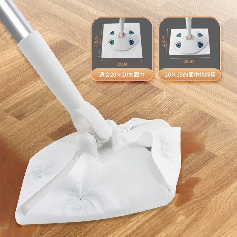 夹洗脸巾专用拖j把二次利用家用懒人一次性迷你拖把免手洗静电除