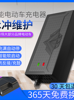 电动车电瓶充电器48V12AH2s0ah60V72V30AH64V40AH50电车三轮车通
