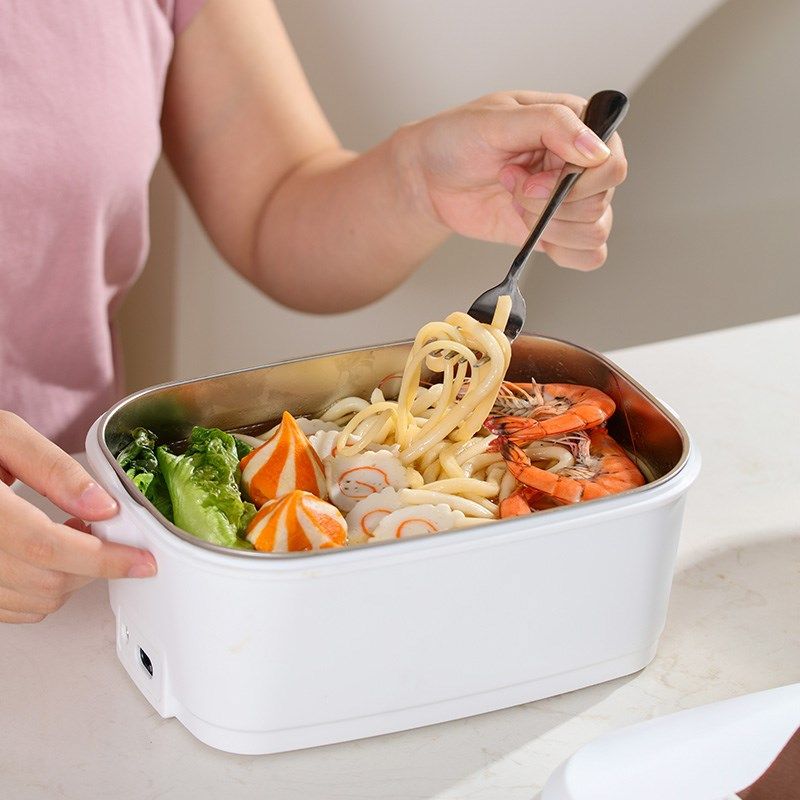 12v车载加热饭盒小微波炉插电保温22H0V家用电饭煲车用热饭神器