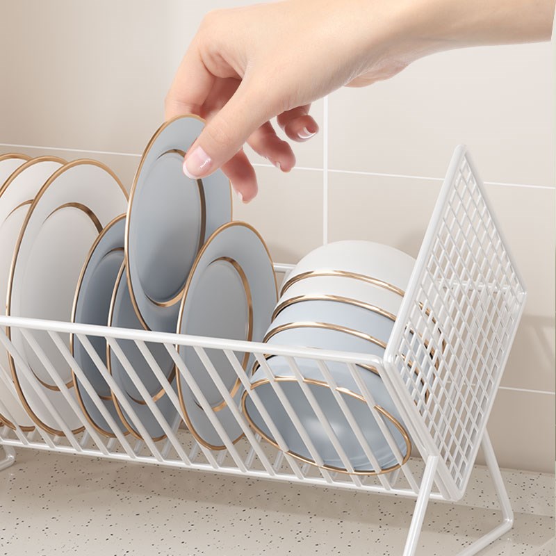 厨房沥水碗盘架家用台面碗碟x收纳架子用品多功能极简放碗筷置物