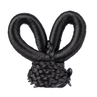 古装造型女童汉服假发古风仙女飞天抓夹发髻敦煌舞蹈演出假发头饰