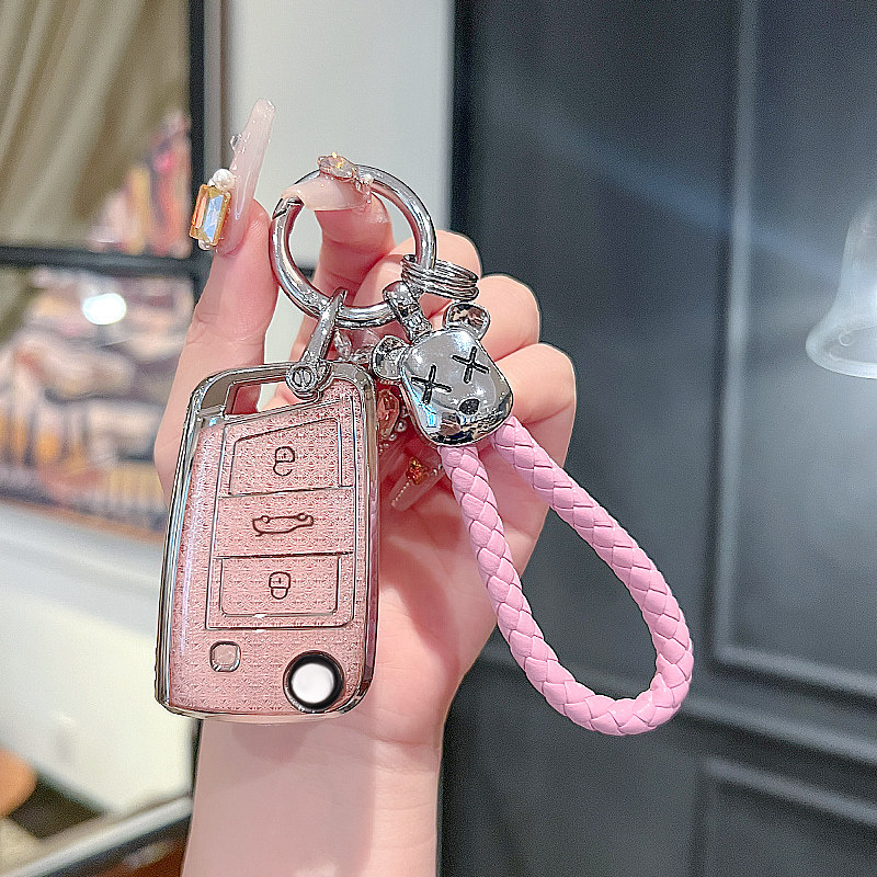 斯柯达AB款钥匙套男途观L车壳