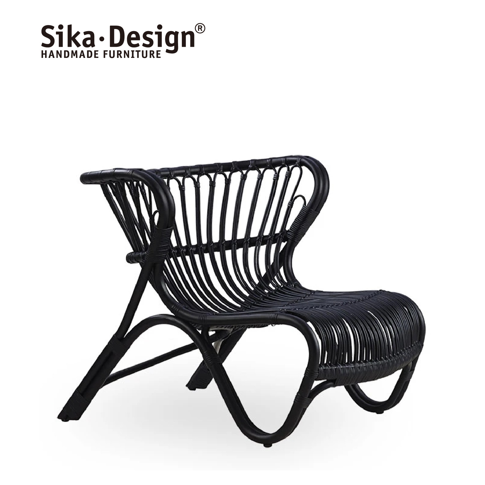 sikadesign丹麦手工藤编网红休闲椅设计师款北欧设计ins自然风fox