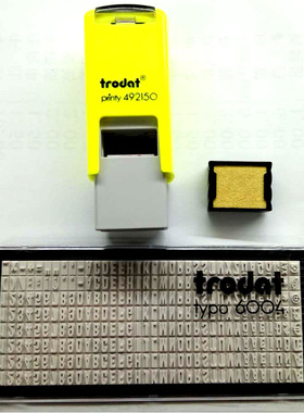 Trodat卓达492150typo回墨印章活字印章时间印章字母印章英文章