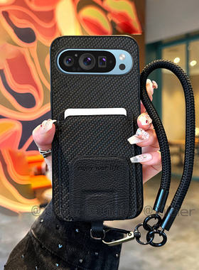 适用于谷歌Pixel 10Pro隐形折叠带支架手机壳Pixel 9 Pro XL带卡包Pixel 8A简约商务Pixel 8 Pro一体防摔新款