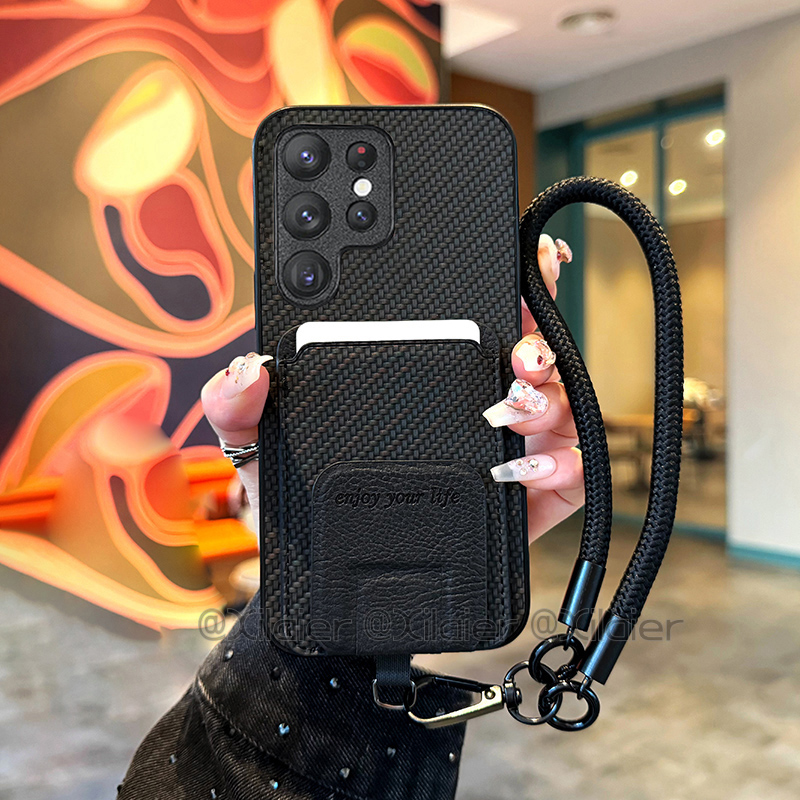 经典草席纹纹理，自带插卡支架隐藏式磁吸