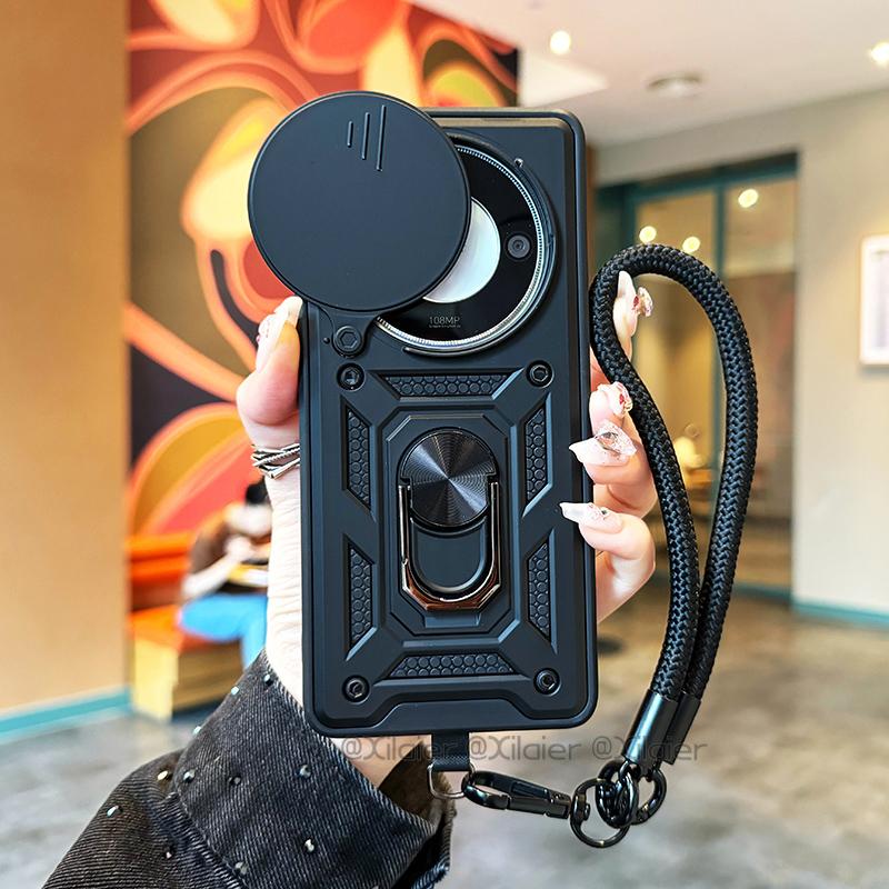 荣耀X70手机壳镜头支架磨砂时尚